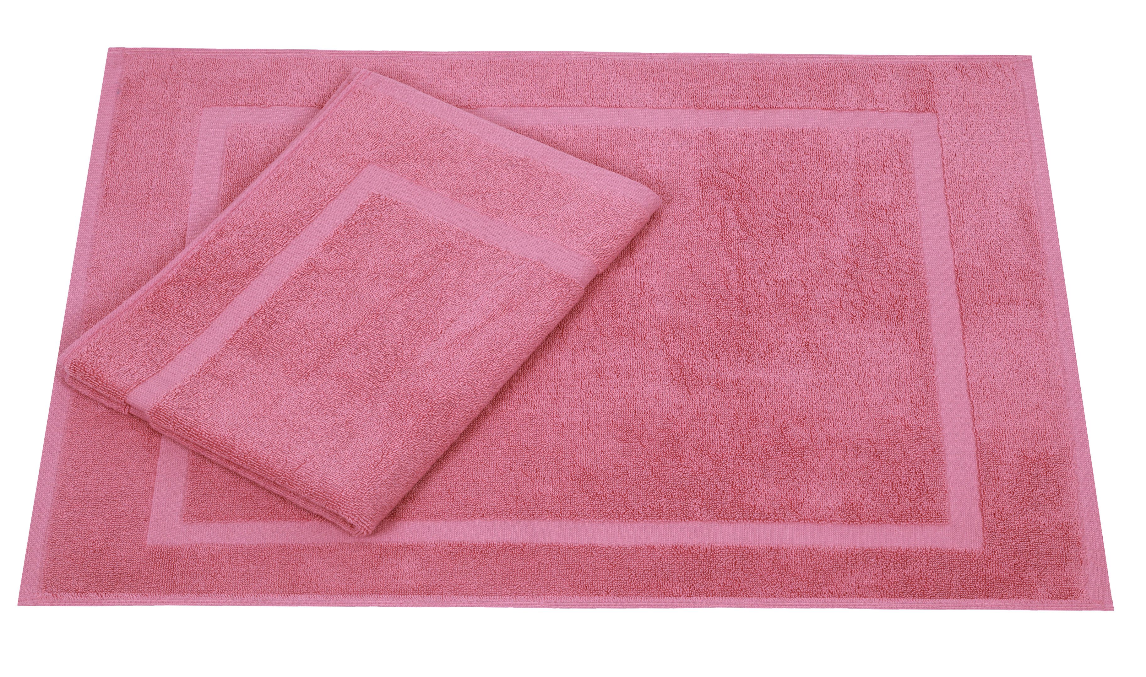 Betz Badematte 2 Stück Badvorleger Premium Badteppich Größe 50x70 cm, unbeschichtet, beidseitig nutzbar, beidseitig nutzbar, Baumwolle, Qualität 650g/m² – Bild 2 von 5