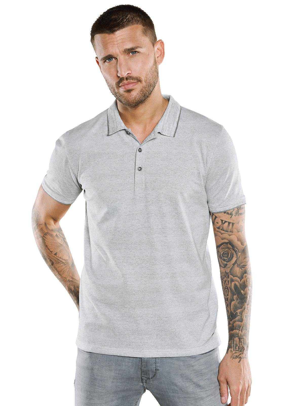 emilio adani Poloshirt Polo-Shirt mit dezenter Strukur