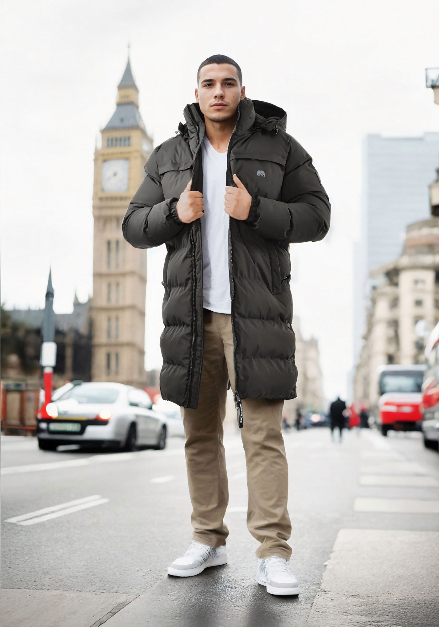 Arctic Seven Winterjacke ASNorwiig mit warmem Teddyfell und abnehmbarer Kapuze