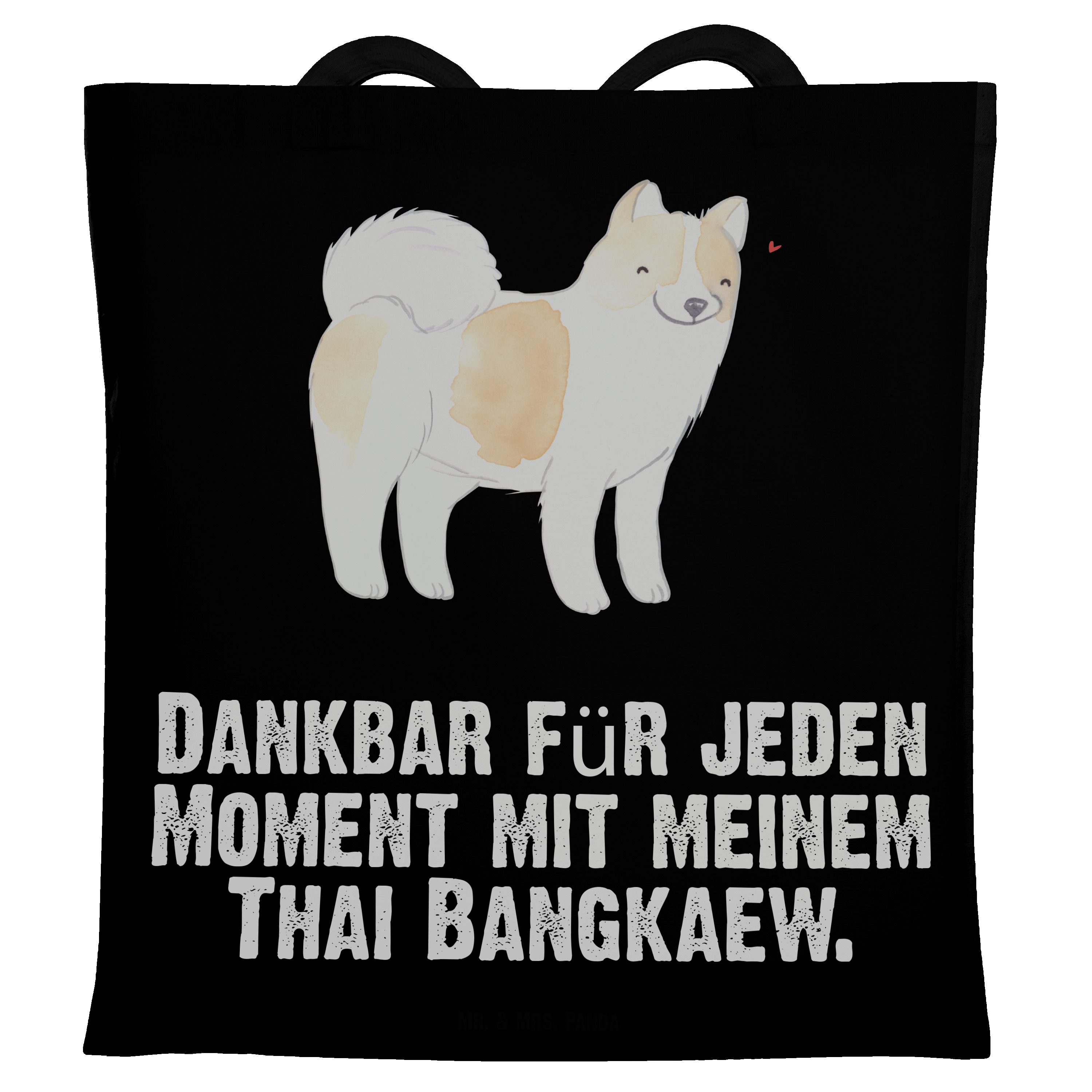 Jutebeutel, - - Mr. Beutel, Beutel Geschenk, Schwarz (1-tlg) Thai Mrs. & Moment Bangkaew Panda Tragetasche