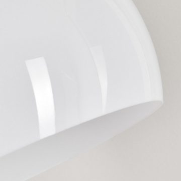 hofstein Stehlampe »Asolo« moderne Bogenleuchte aus Metall/Kunststoff in Chromfarben/Weiß, ohne Leuchtmittel, moderne Stehlampe mit Fußschalter am Kabel, 1xE27 max. 70 Watt