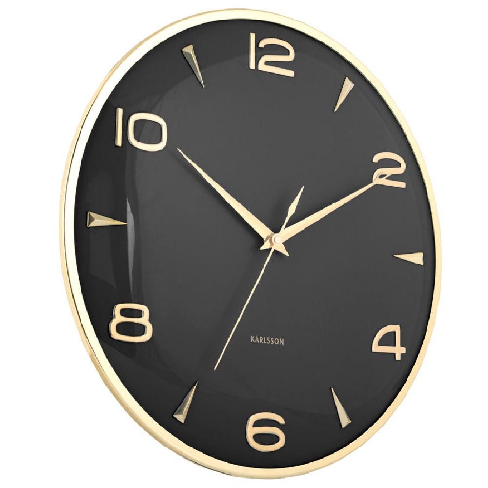 Karlsson Uhr Wanduhr Sienna Glow Schwarz günstig online kaufen