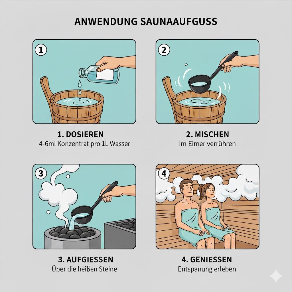 Dufte Momente Sauna-Aufgussset Lindenblüten 250ml - 3 L (250-tlg) vegan, ohne Tierversuche