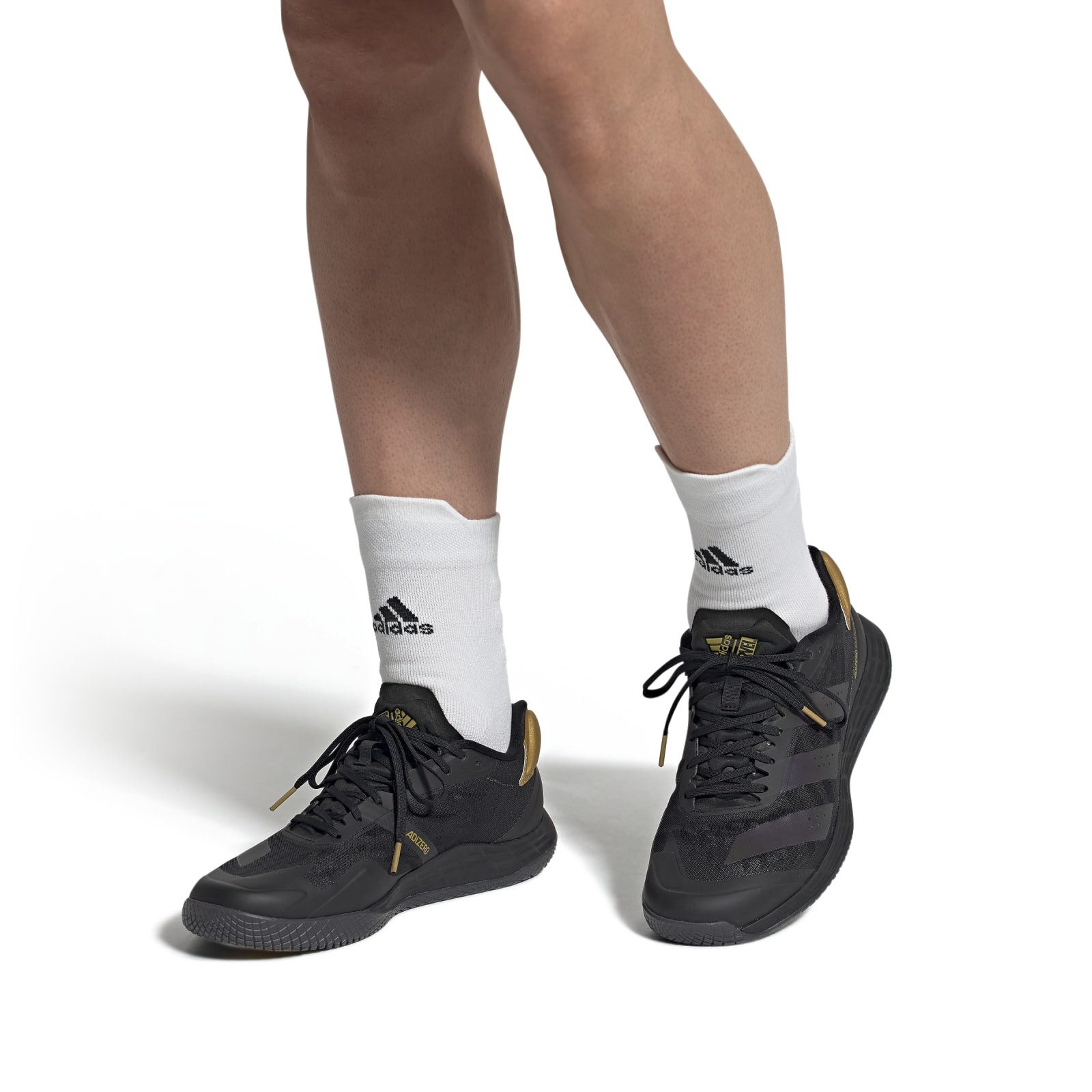 adidas Performance Hallen-Indoorschuhe Adizero Fastcourt 2.0 Marvel schwarz/gold Herren Badmintonschuh