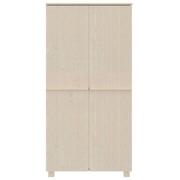 möbelando Kleiderschrank 3015248 (LxBxH: 50x89x180 cm) aus Kiefernholz in Honigbraun mit 2 Türen und einem Einlegeboden