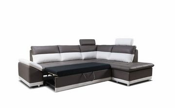 JVmoebel Ecksofa Schlafsofa Sofa Couch Polster Eck Sofas Couchen Sitzecke Stoff Textil, Made in Europe