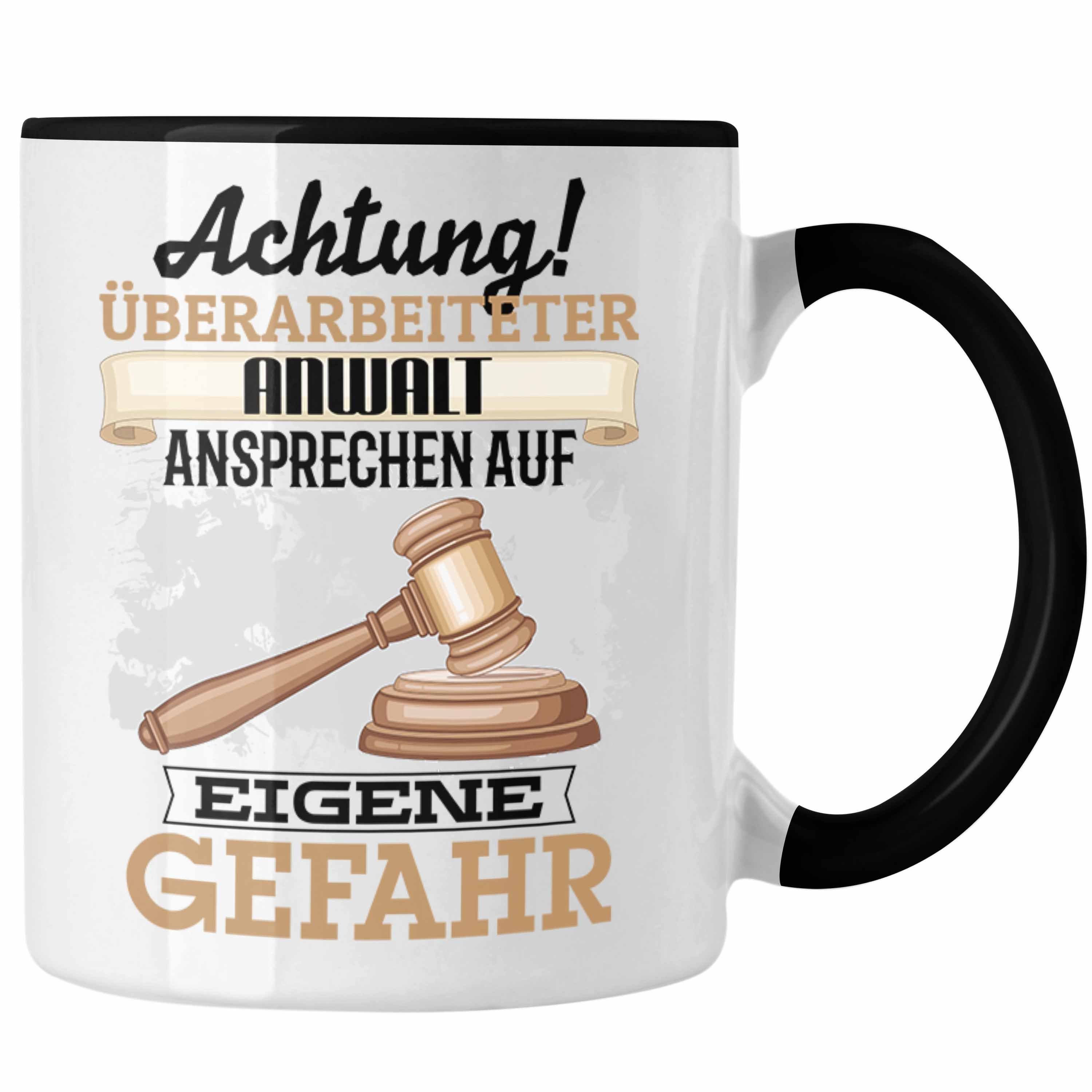 Trendation Tasse Anwalt Tasse Geschenk Lustiger Spruch Geschenkidee Kaffeebecher für Ju Schwarz