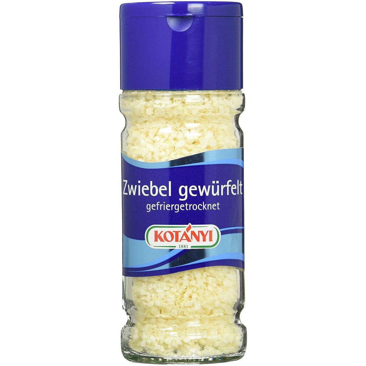 KOTANYI Gewürz, Kotanyi Zwiebel gewürfelt gefriergetrocknet aromatisch pikant 17g