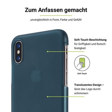 Artwizz Smartphone-Hülle Rubber Clip for iPhone X, spaceblue (compatible with iPhone Xs)