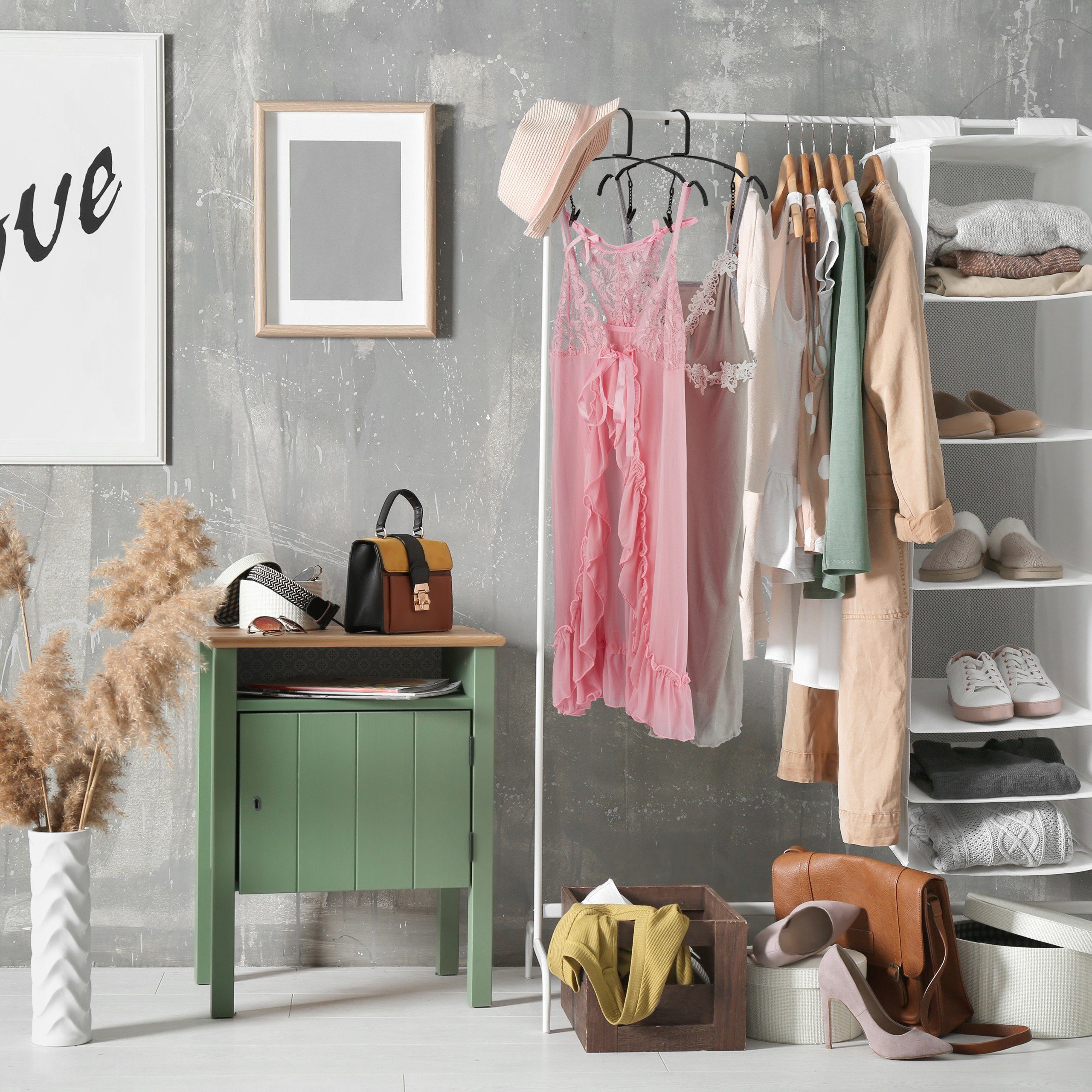 relaxdays Kleiderbügel 10er Set mit Klamm günstig online kaufen