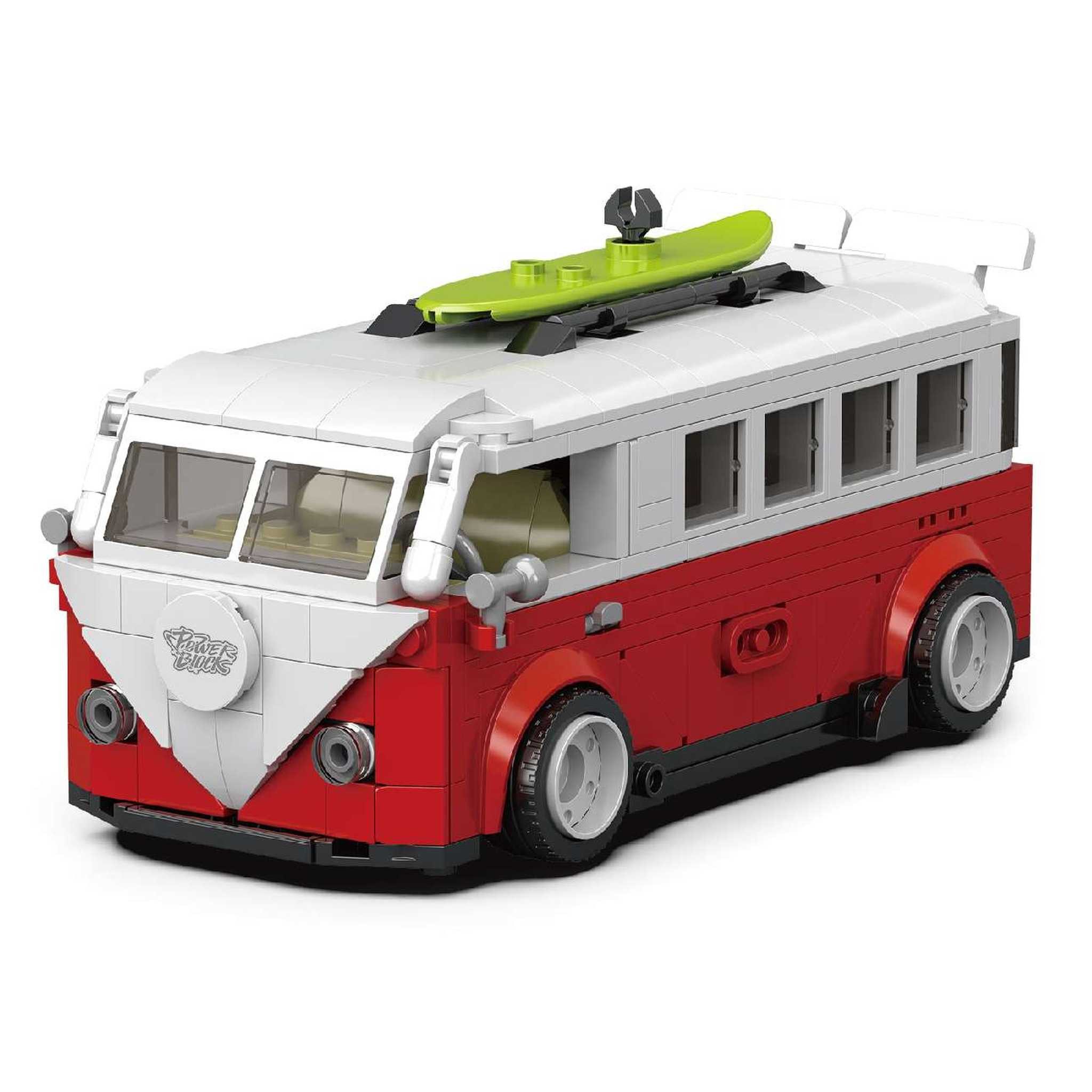 Happy Build PB8807 - T1 Bus inkl. Vitrine (Happy Build) Spielbausteine