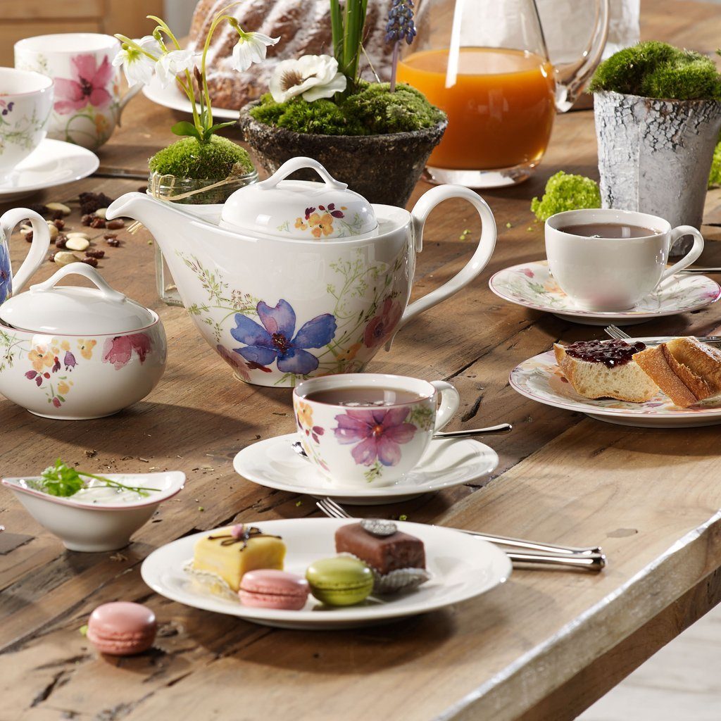 Villeroy & Boch Untertasse Mariefleur Frühstücksuntertasse, (1 St), Premium Porcelain, mikrow.- & spülm.sicher, Made in Germany