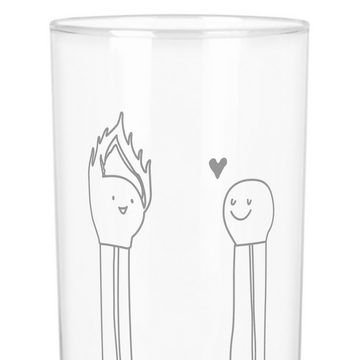 Mr. & Mrs. Panda Glas 200 ml Streichhölzer - Transparent - Geschenk, Liebesbeweis, Heiratsa, Premium Glas, Liebevolle Gravur