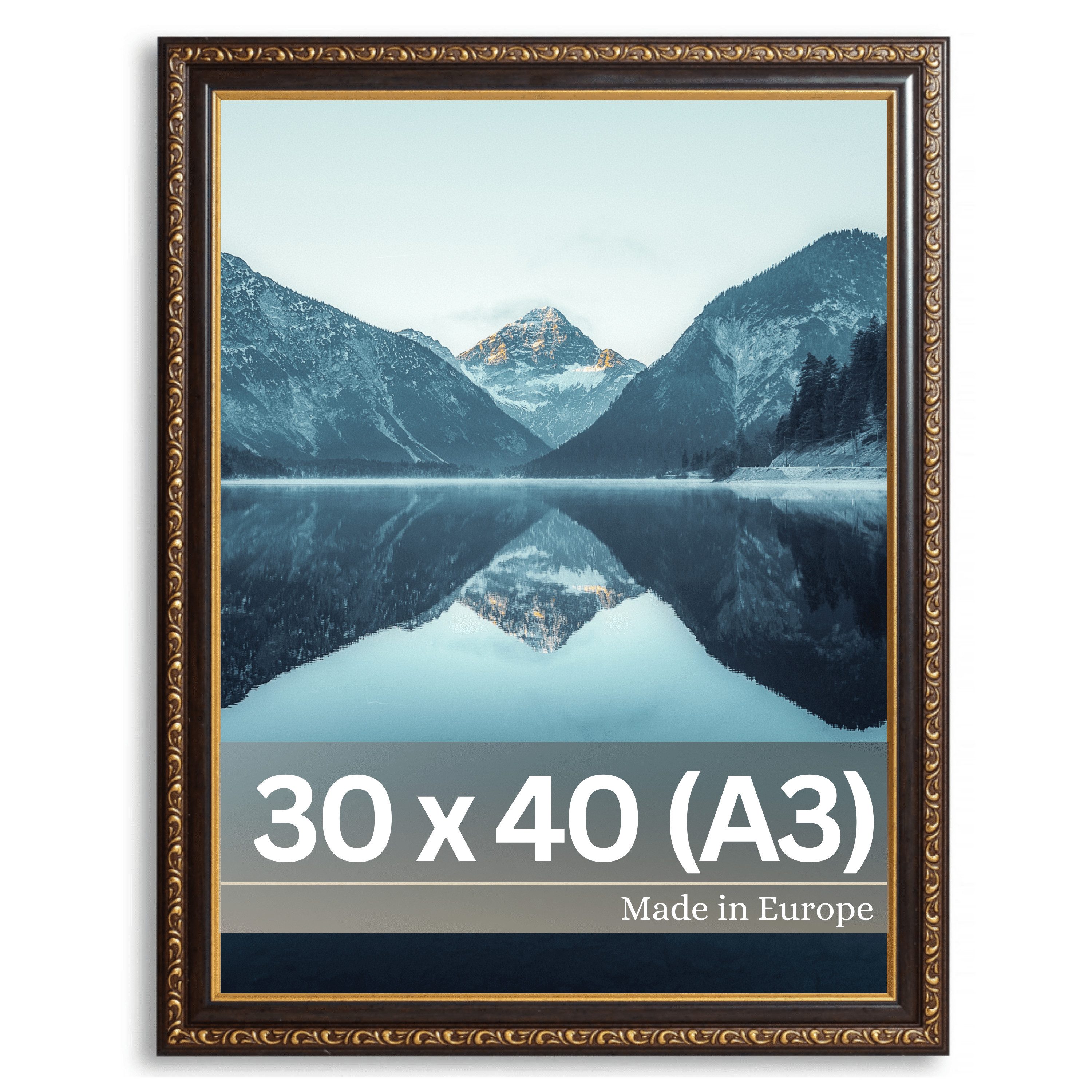 Victor (Zenith) Bilderrahmen Chagall, Antiker Bilderrahmen Schwarz Gold 30x günstig online kaufen