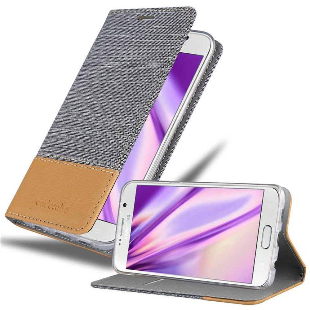 Cadorabo Handyhülle für Samsung Galaxy S6 EDGE PLUS Hülle Samsung Galaxy S6 EDGE PLUS, Klappbare Handy Schutzhülle - Hülle - mit Standfunktion und Kartenfach