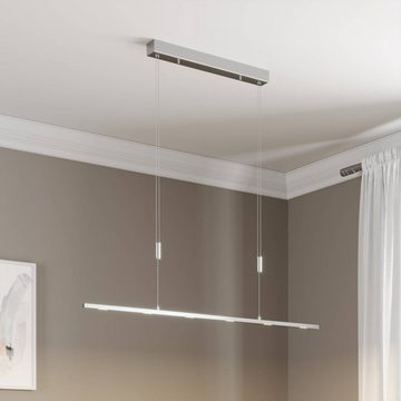 Lucande LED-Hängeleuchte Arnik, dimmbar, LED-Leuchtmittel fest verbaut, warmweiß, Modern, Metall, Aluminium, nickel matt, 6 flammig, inkl.