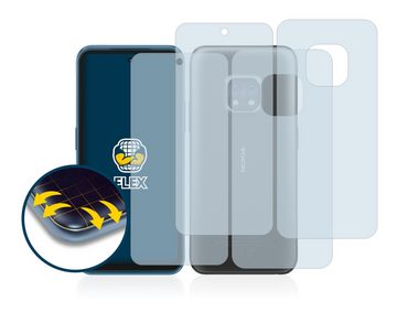 BROTECT Full-Screen Schutzfolie für Nokia XR20 (Display+Rückseite), Displayschutzfolie, 2 Stück, 3D Curved klar