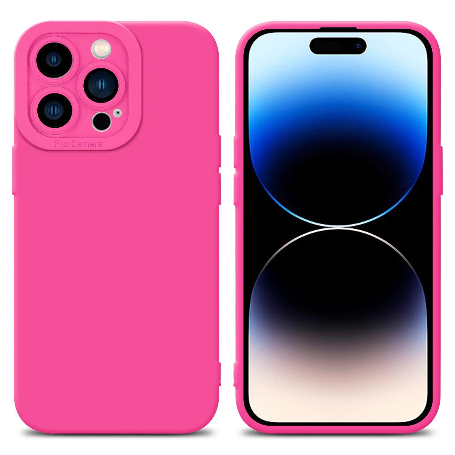 Cadorabo Handyhülle für iPhone 14 PRO MAX Hülle Apple iPhone 14 PRO MAX, Hülle Schutzhülle TPU Silikon Case Cover