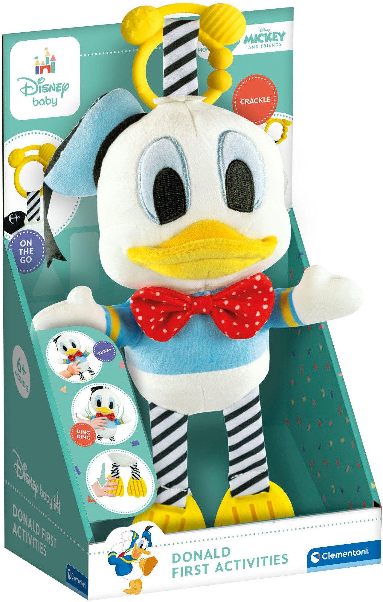 Clementoni® Plüschfigur Donald Duck, Erste Aktivitäten, Made in Europe günstig online kaufen
