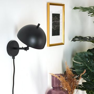 hofstein Wandleuchte Schwarze Flur Strahler Schalter Wand Lampe modern Schlaf Wohn Zimmer