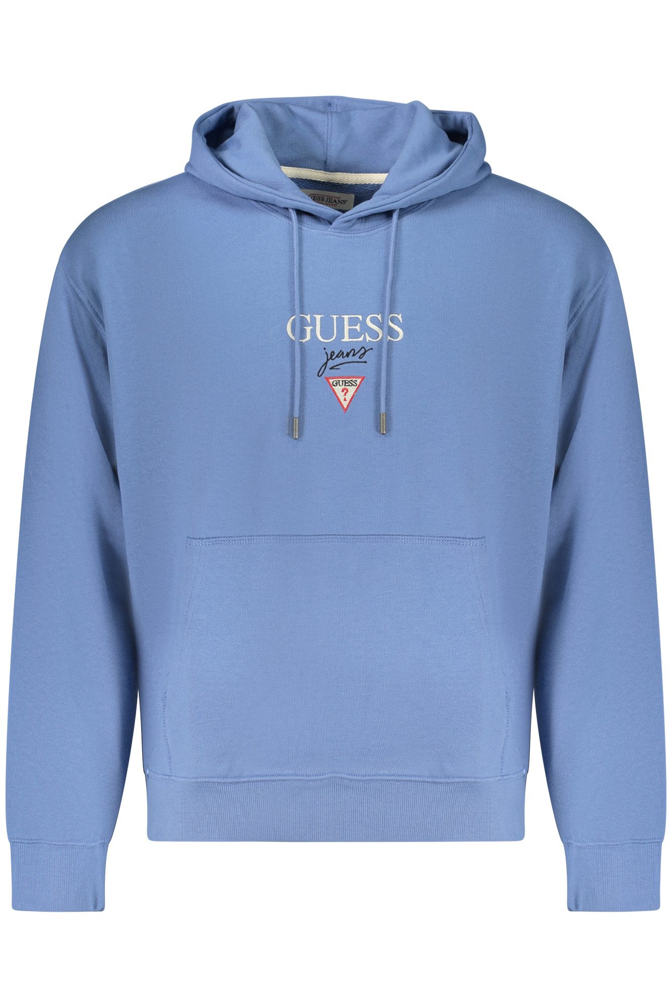 GUESS JEANS Sweatshirt Herren-Sweatshirt Blau – Kapuzenpullover mit