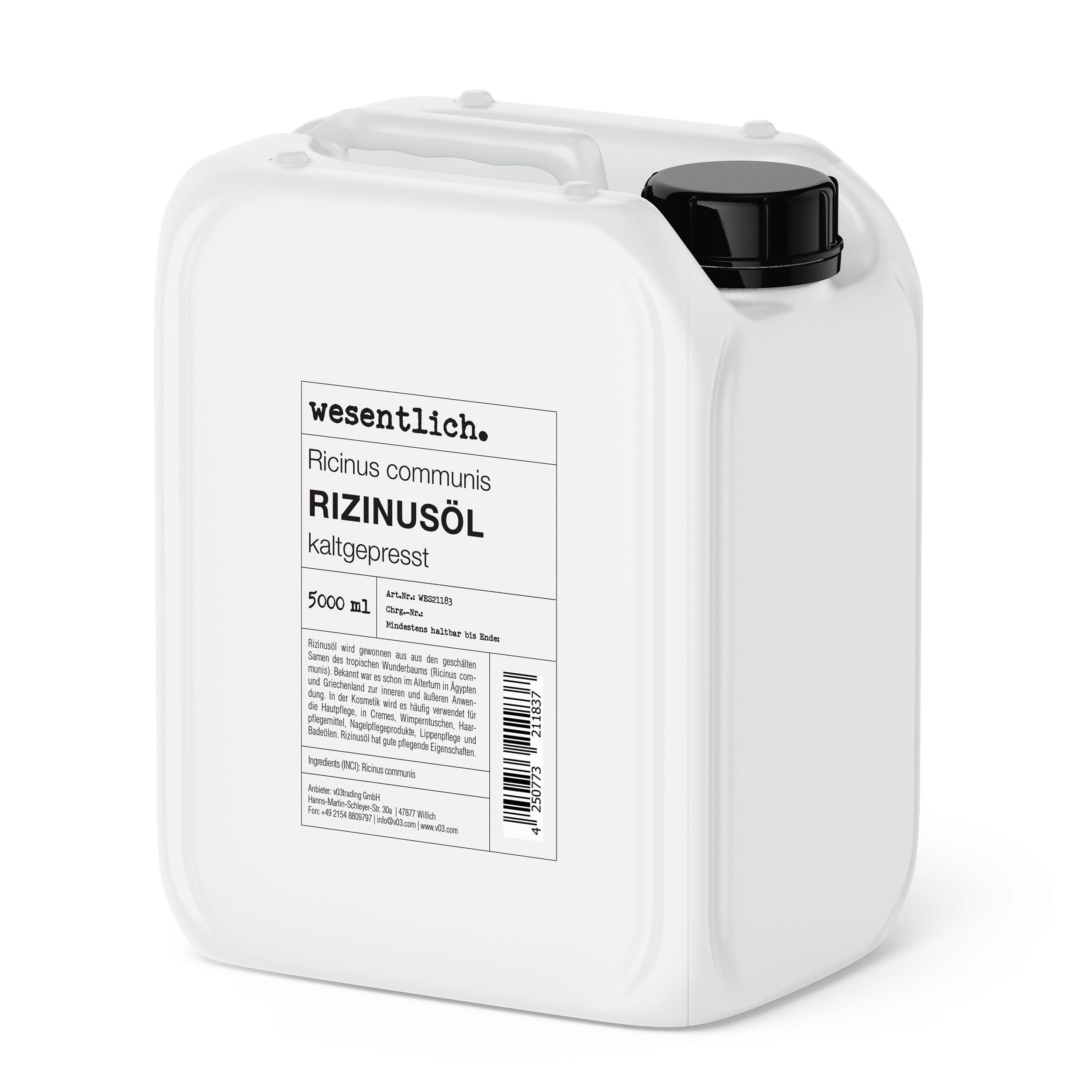 wesentlich. Körperöl Rizinusöl kaltgepresst (5000ml) von wesentlich.