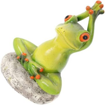 HYTIREBY Gartenfigur Frösche Deko Figur,Yoga Froschdekorative Geschenke, (1 St), lustige niedliche Dekoration für Zuhause, Schreibtisch, Badezimmer