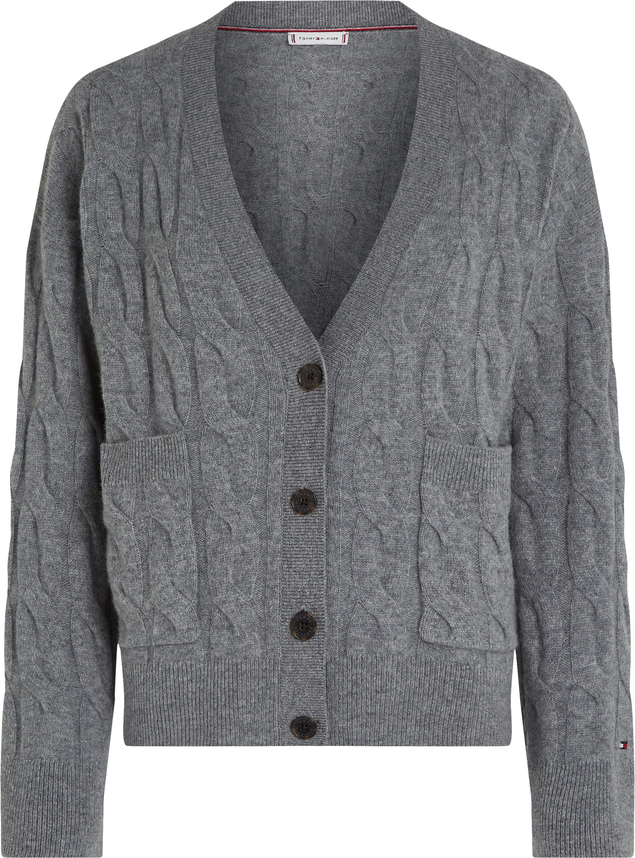 Tommy Hilfiger Strickjacke SOFT WOOL CABLE günstig online kaufen