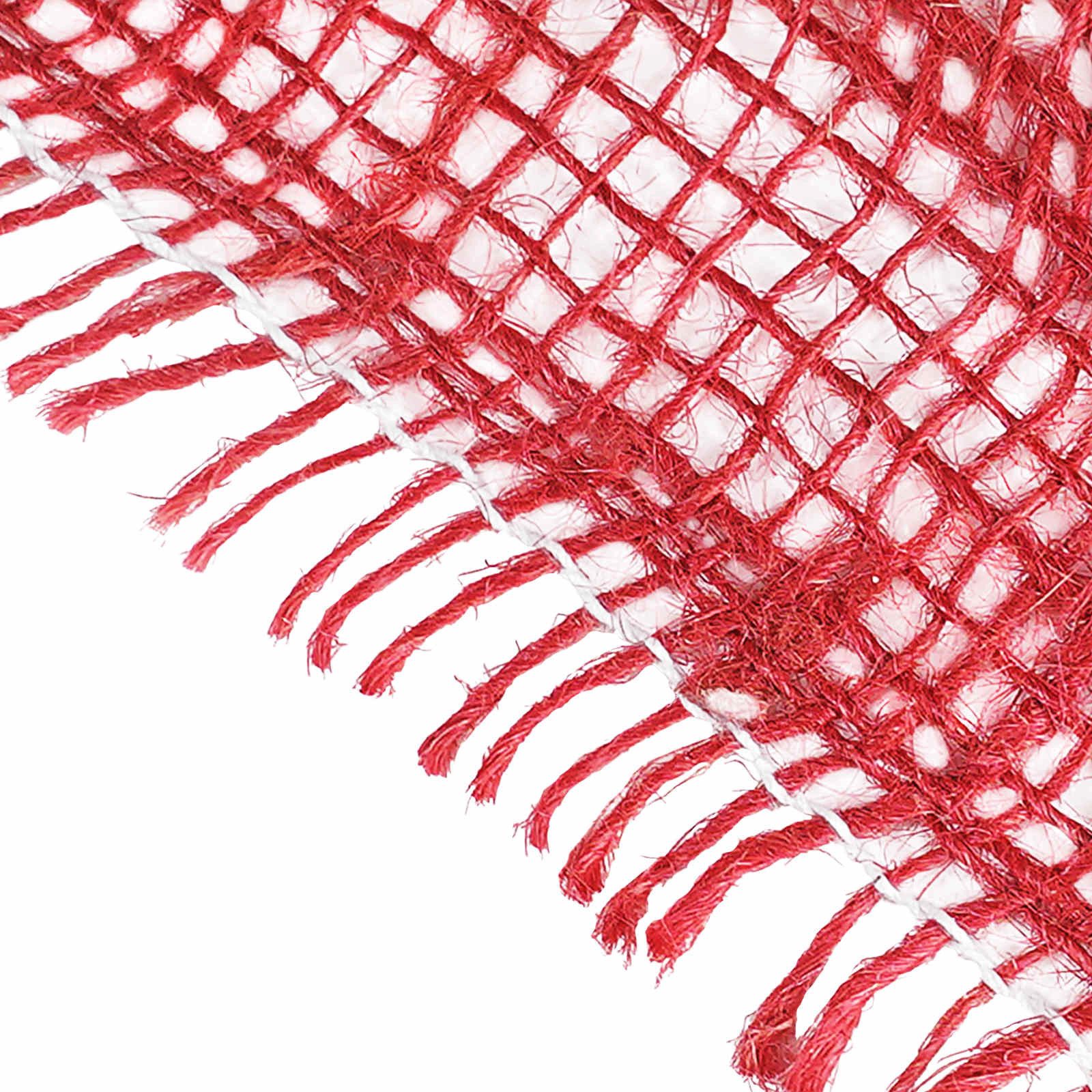vidaXL Hängedekoration Juterolle 10 x 1500 cm Rot (1 St)