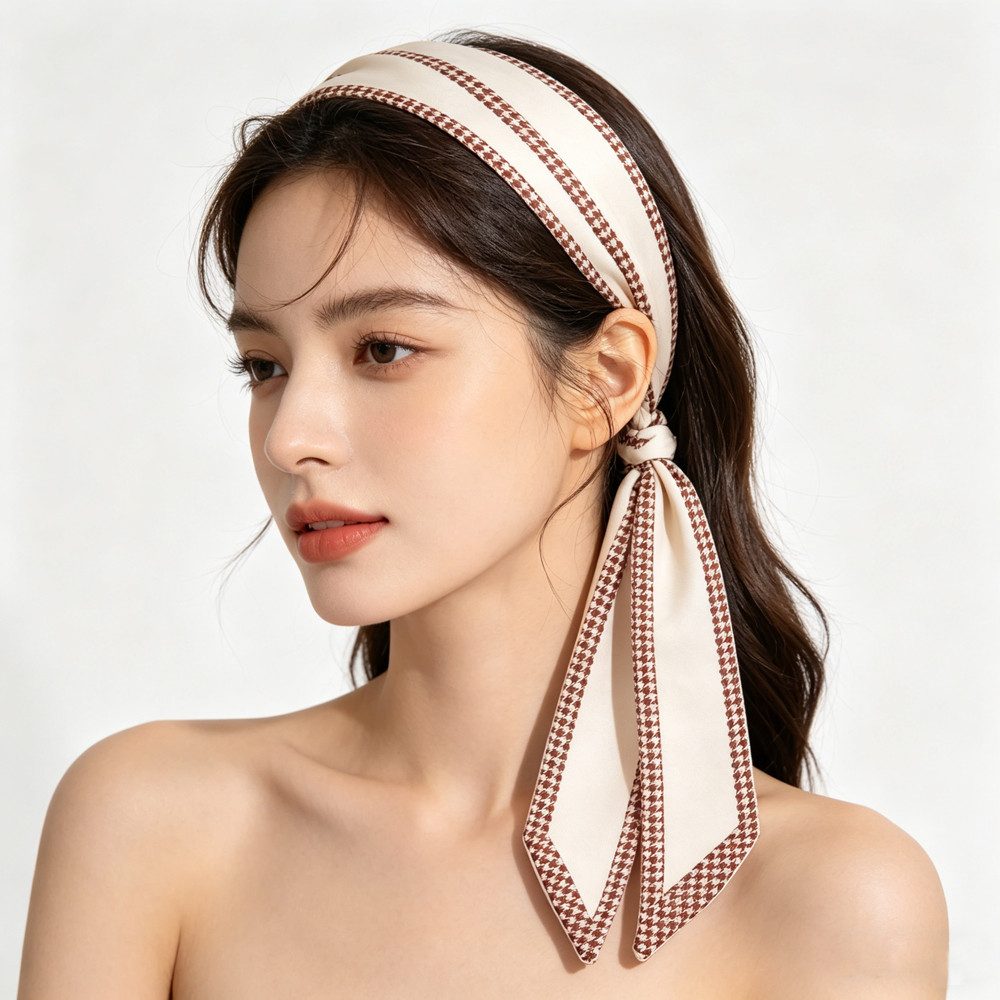 Zaewry Seidentuch Damen Seide Schal Halstuch Seidenschal Seidentuch Scarf, Taschentuch Handgelenk Accessoires Stirnband Haarband