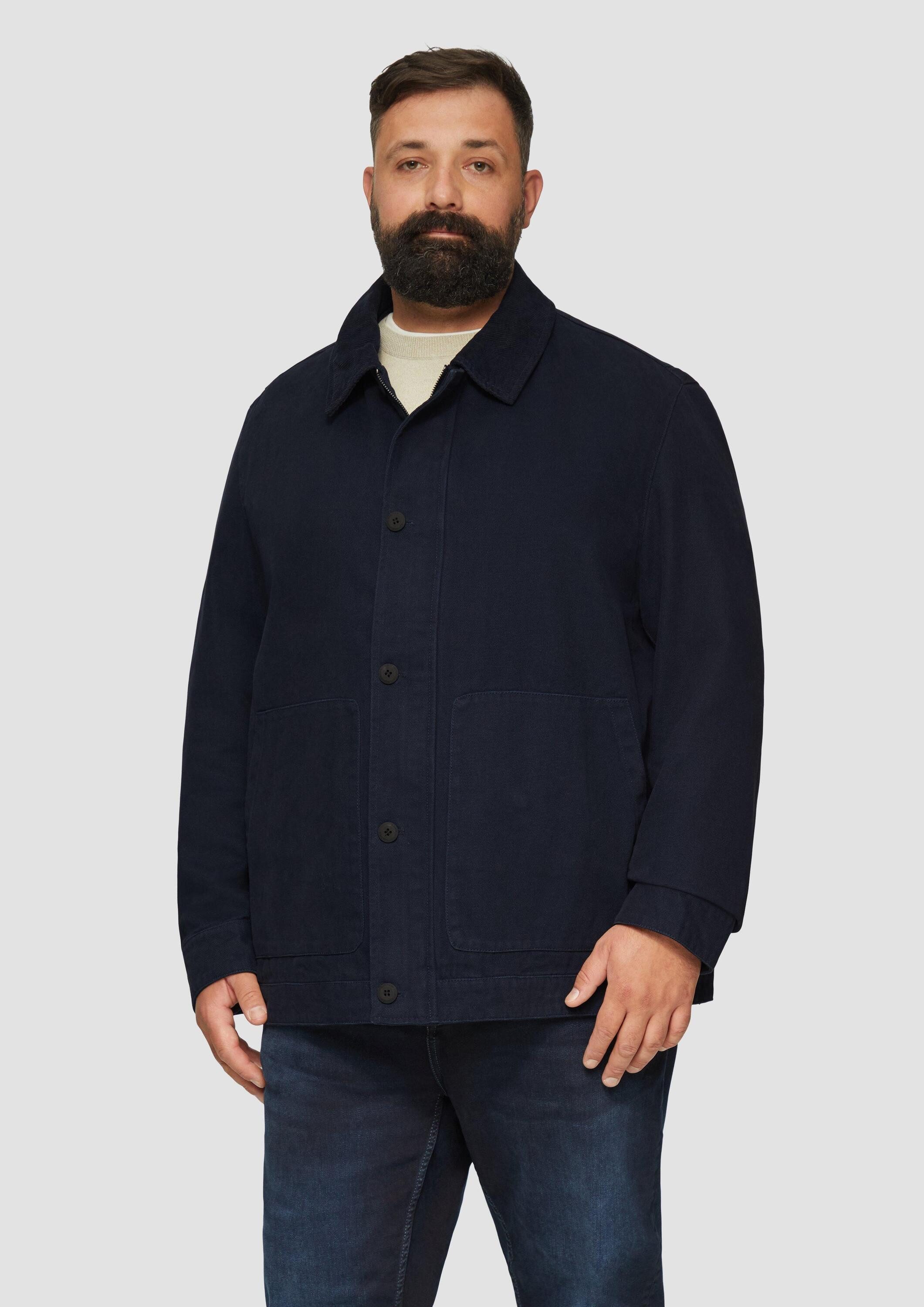 s.Oliver Funktionsjacke Outdoor-Jacke Jacke mit aufgesetzten Taschen im Fabricmix