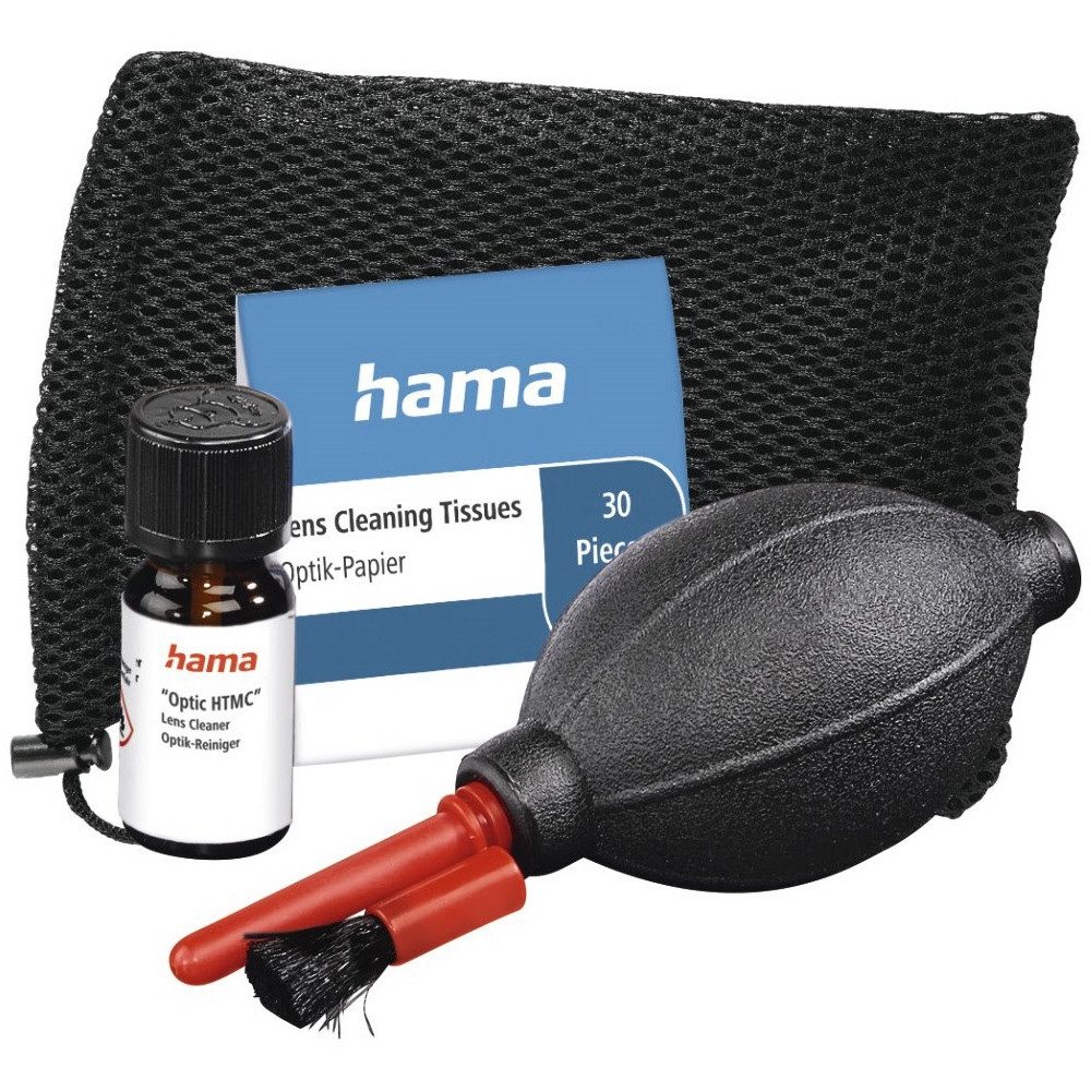 Hama Reinigungs-Set Foto-Reinigungsset 4-teilig für Objektive., (Kompakte 4-teilige Setlösung), Kompakte 4-teilige Setlösung