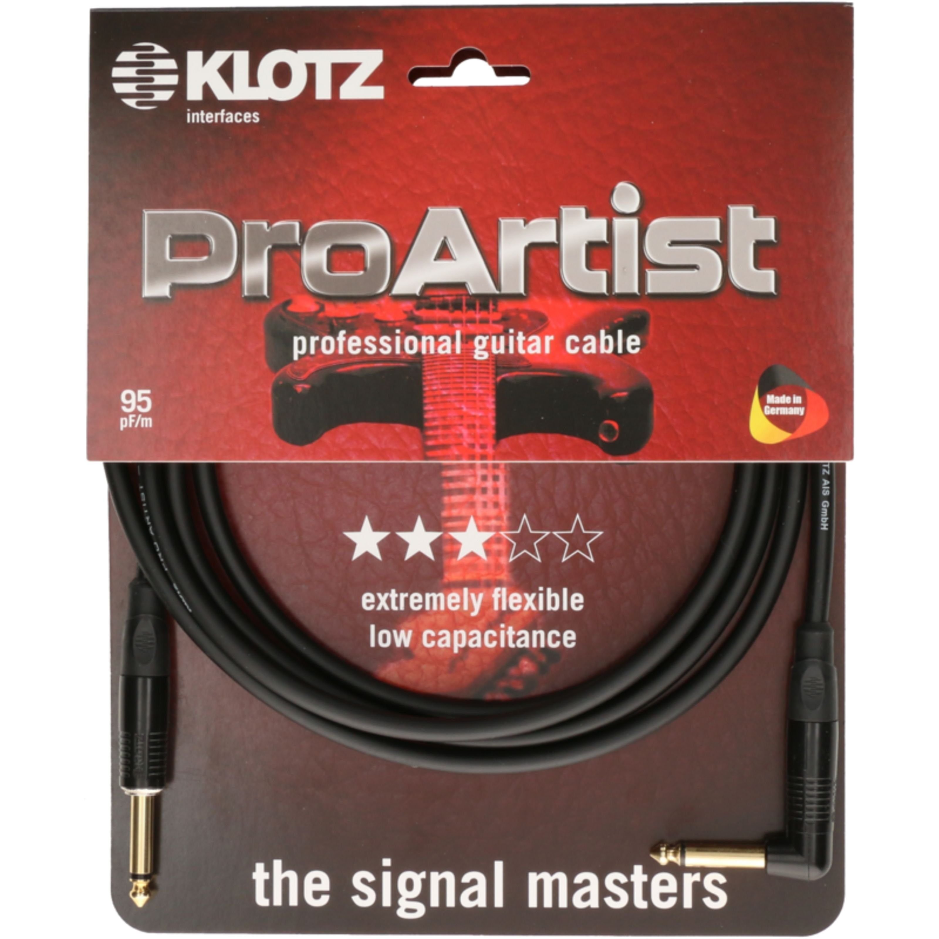 Klotz Cables Instrumentenkabel, PROK030PR Instrumentenkabel 3 m - Instrumentenkabel