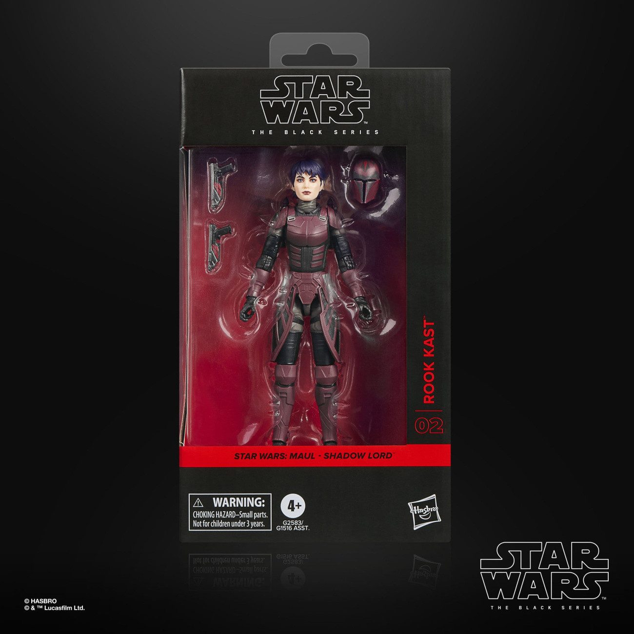Hasbro Actionfigur Star Wars: Maul - Shadow Lord Black Series Actionfigur Rook Kast 15 cm