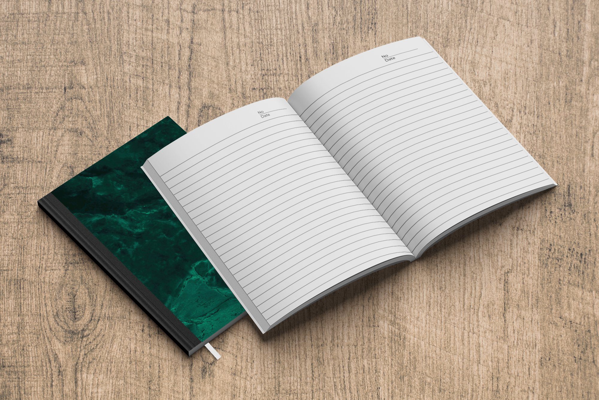 - Notizbuch Grün Strukturiert - Notizheft, Marmor Journal, 98 Tagebuch, A5, MuchoWow Limone Haushaltsbuch Seiten, - - Merkzettel, Marmoroptik,