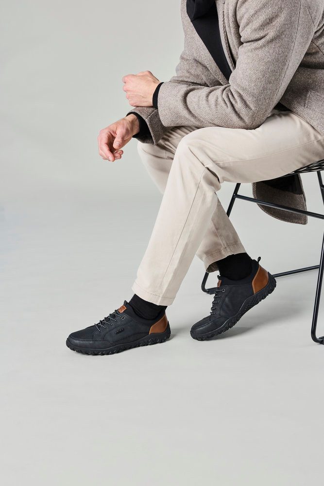 Rieker Slip-On Sneaker Outdoorschuh, Freizeitschuh, Halbschuh, Slipper mit Profilsohle