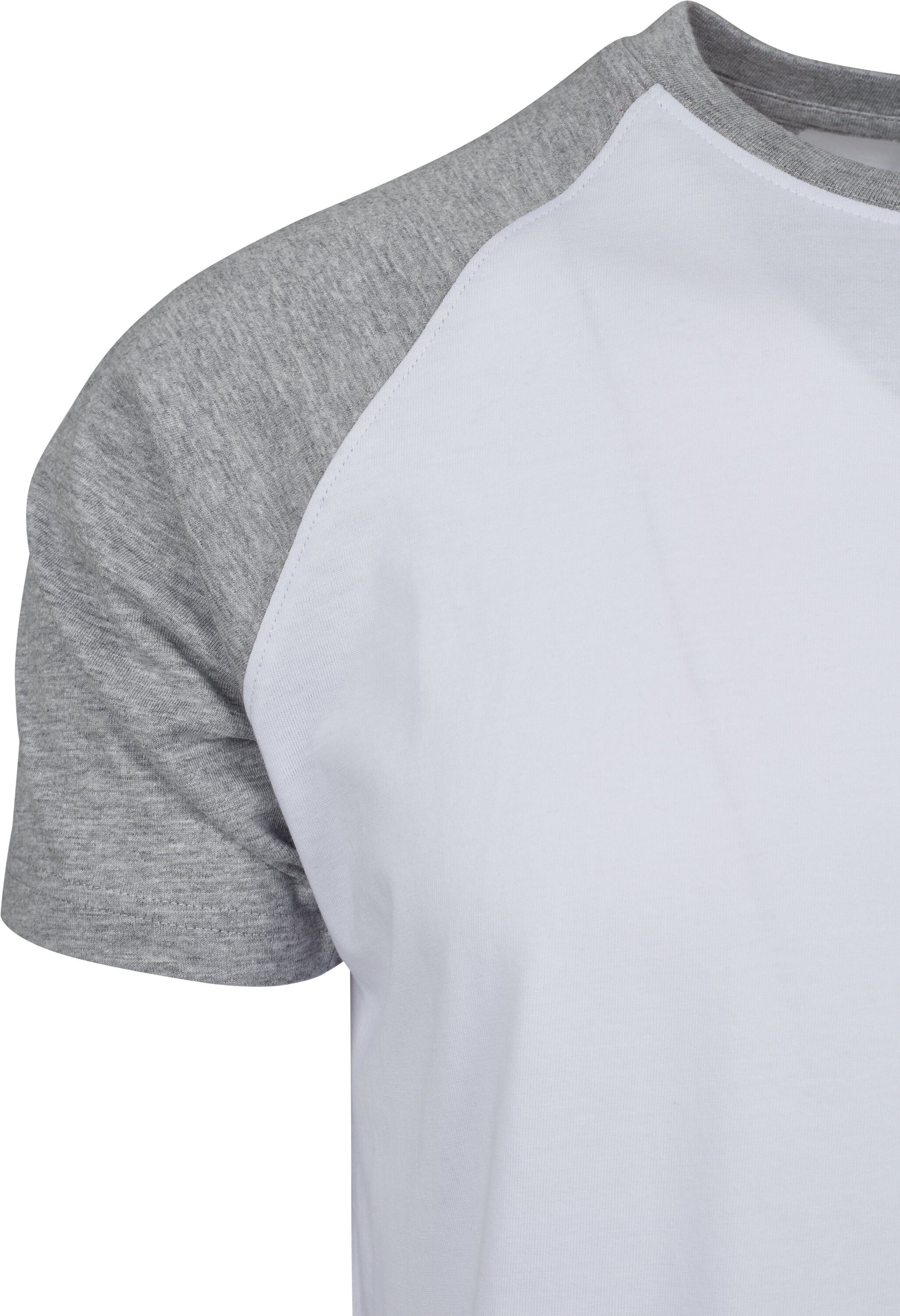 URBAN Herren (1-tlg) Raglan CLASSICS Contrast Tee T-Shirt white/grey