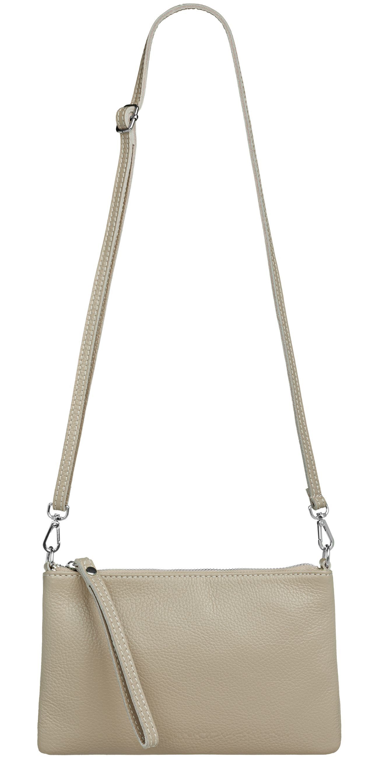 Caspar Clutch Abendtasche Kompakte Damen Leder Tasche - CLASSIC LINE - Mode günstig online kaufen