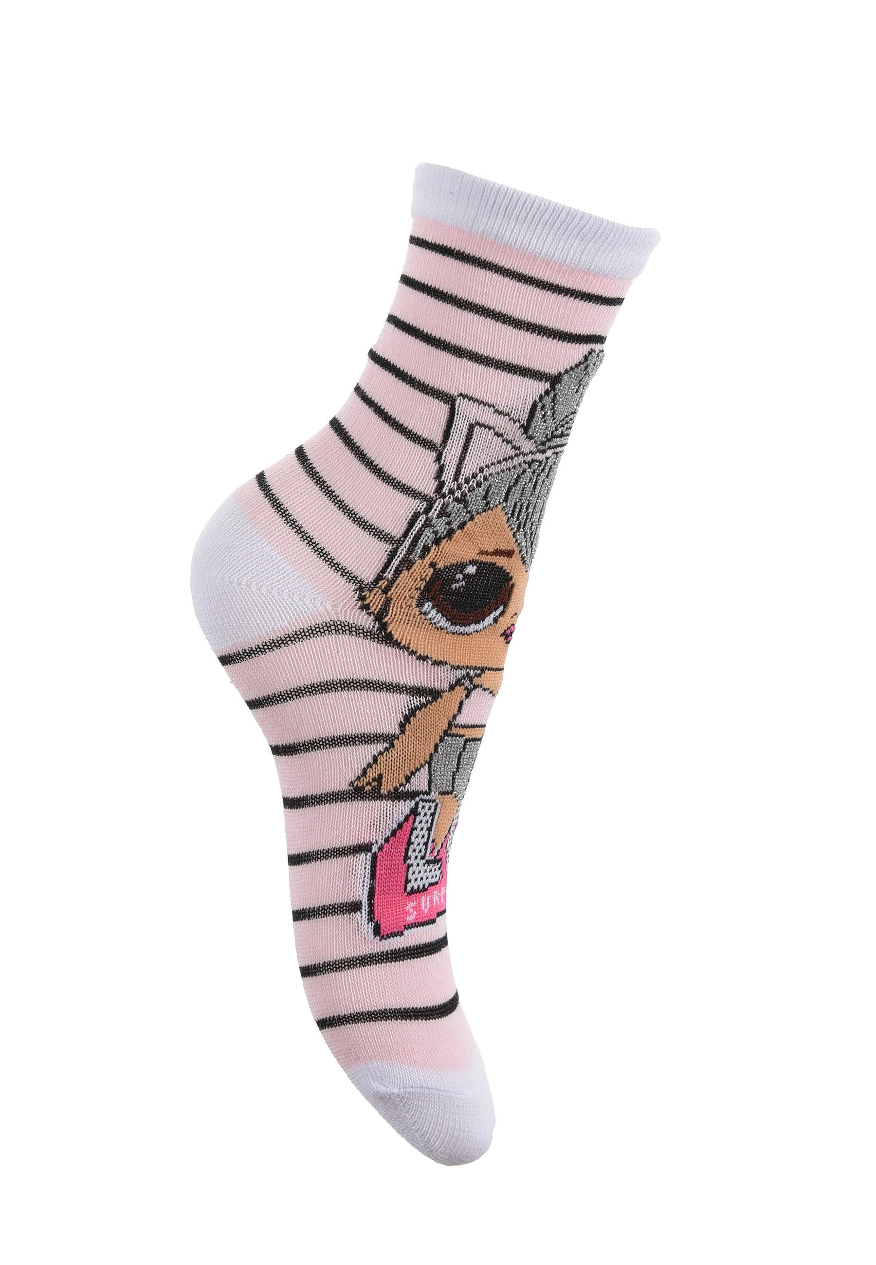 Strümpfe Kinder Socken Mädchen L.O.L. Socken (6-Paar) SURPRISE!