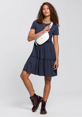 AJC Sommerkleid Sommerkleid mit Kurzärmel und Volant in verschiedenen Druck-Designs
