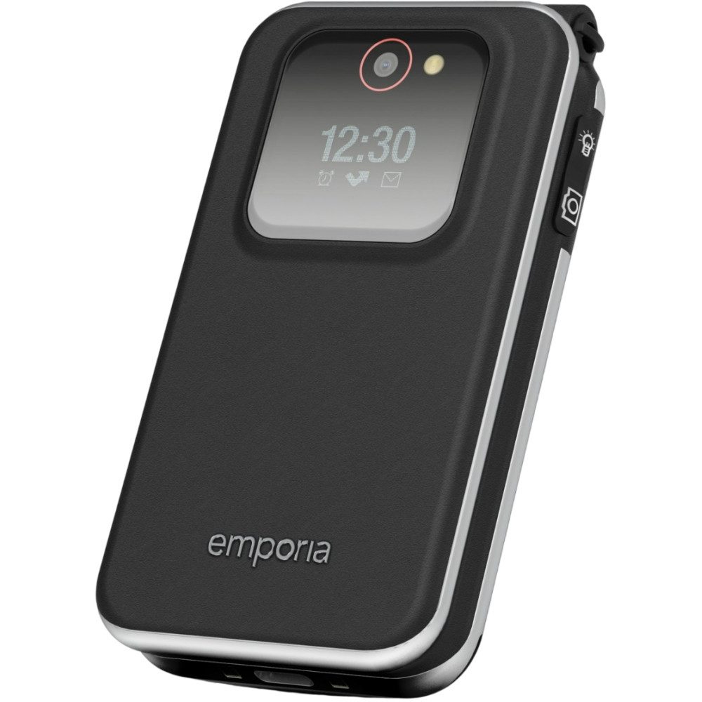 Emporia Joy - Seniorenhandy - schwarz Seniorenhandy (2,8 Zoll, Klapphandy für Senioren)