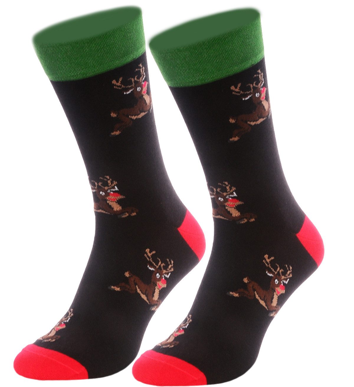 Socken 1 Paar weihnachtliche Strümpfe Weihnachtssocken nach Wahl