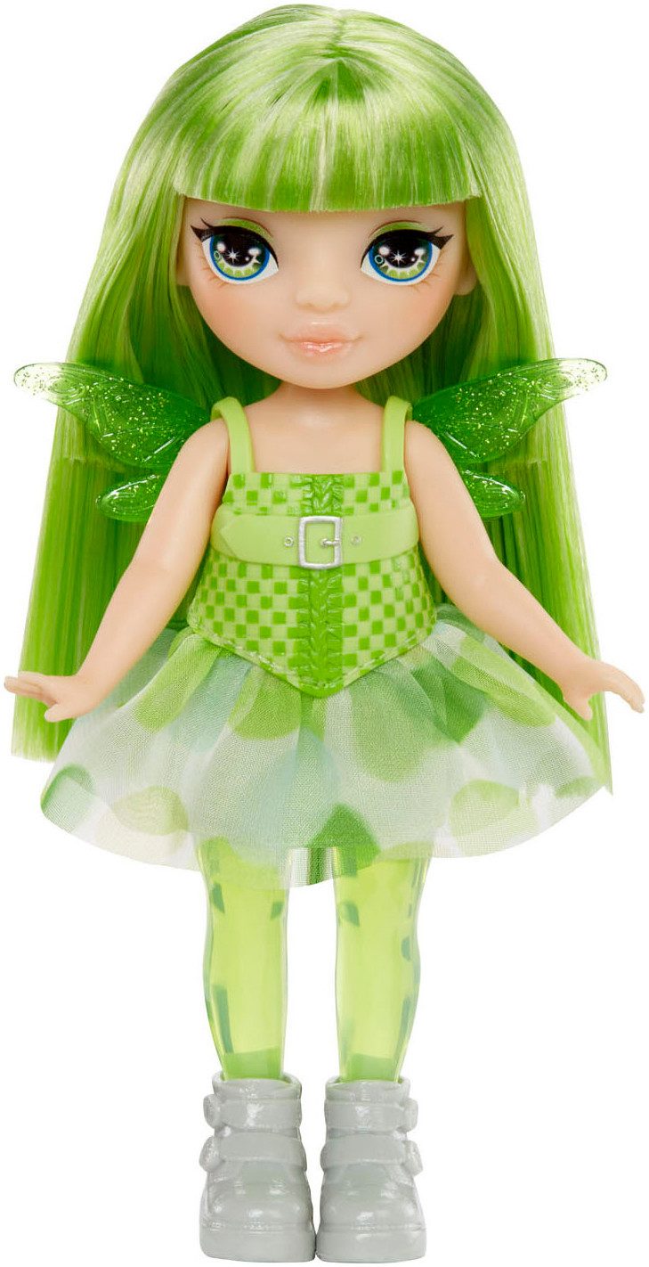 Rainbow High Minipuppe Littles Rainbow Fantasy Fairies Doll- Emerald (Green)