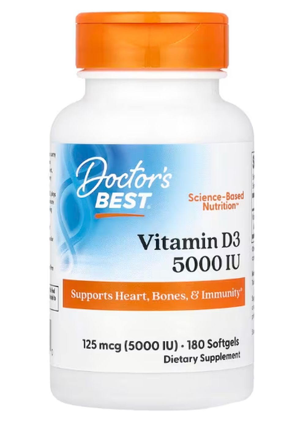Doctor's Best Doctor´s Best Vitamin D3 5000 IU 180 Weichkapseln Kapseln