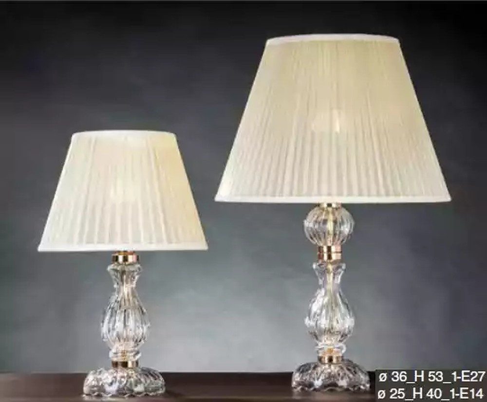 JVmoebel Tischleuchte Klassische weiße Tischlampe im Antik-Stil für Wohnzimmer, Leuchtmittel wechselbar, Made in Europa
