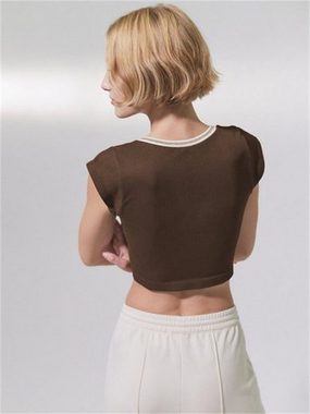 AFAZ New Trading UG Jumpsuit Slim Fit, kurzes, sexy geripptes T-Shirt