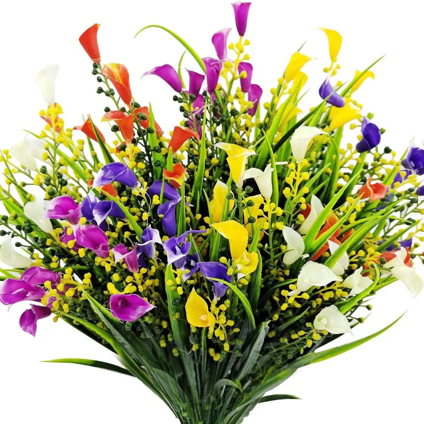 Kunstblumenstrauß Künstliche Blumen Balkon Kunstblumen Wetterfest günstig online kaufen