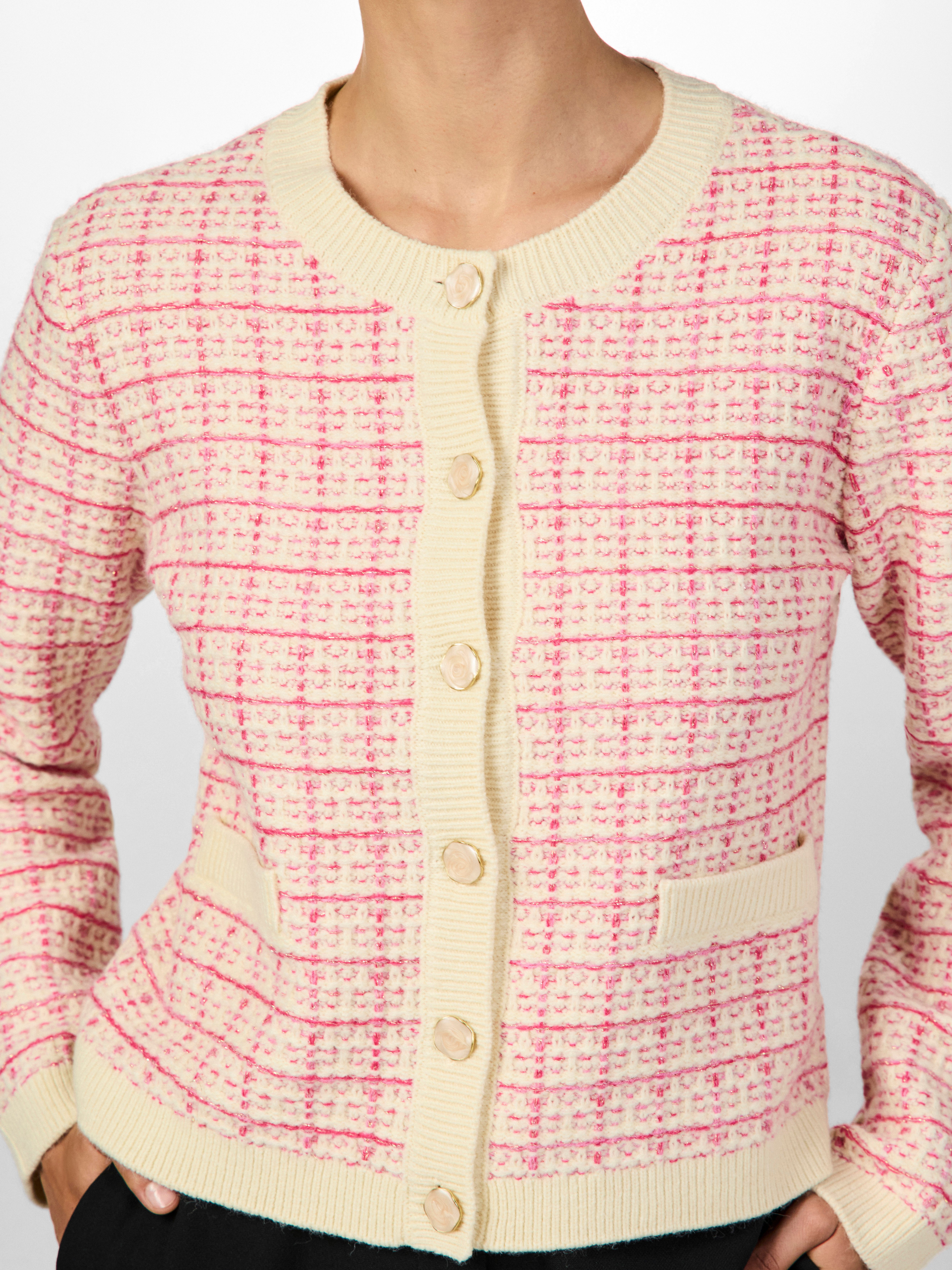 Y.A.S Strickjacke YASLIVIA LS SHORT KNIT günstig online kaufen