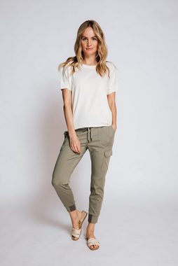 Zhrill Longshirt T-Shirt ZHRAHEL Beige (0-tlg)