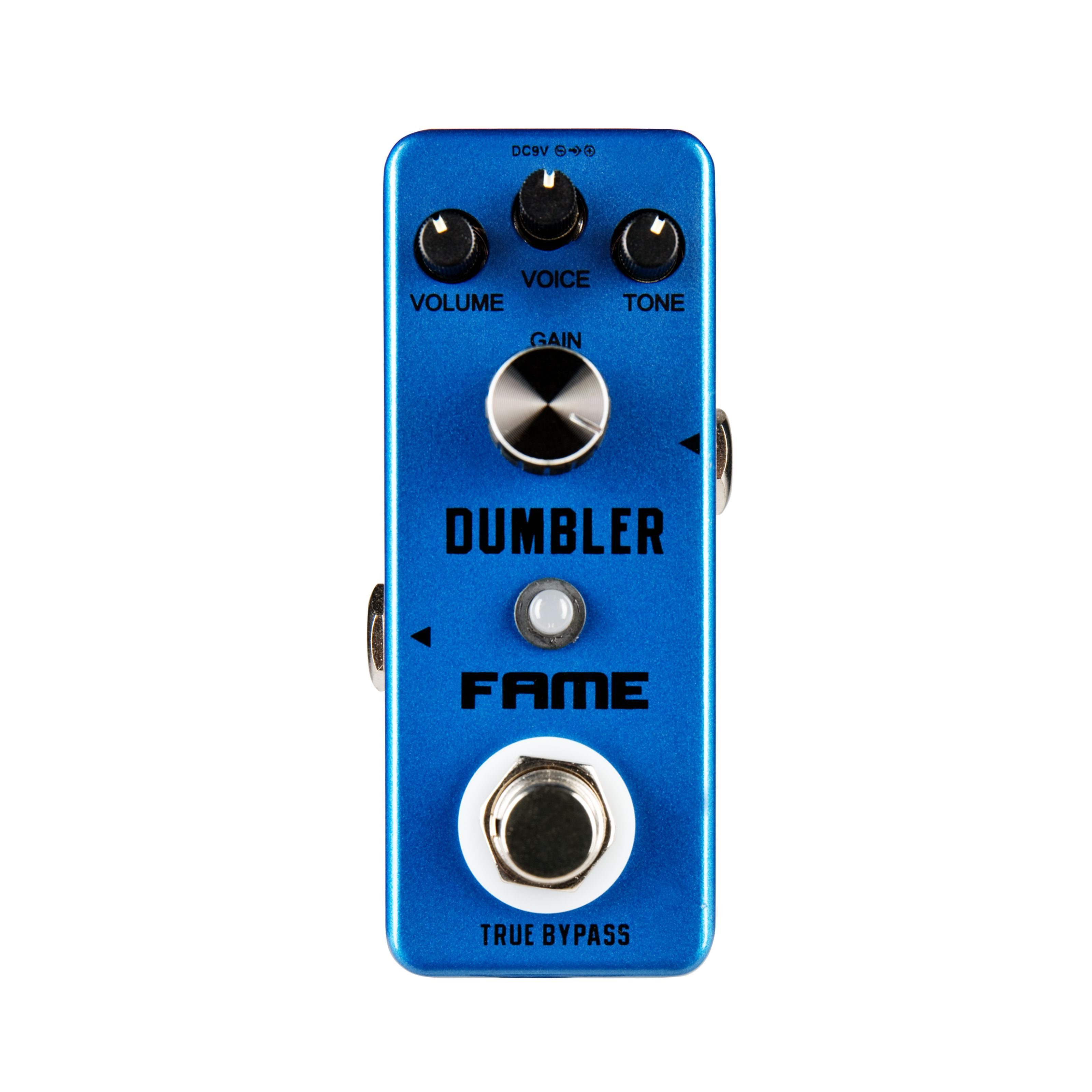FAME Musikinstrumentenpedal, (LEF-315 Dumbler Overdrive Effektpedal Kompakter Gitarrenverzerrer Volume Tone Gain Regler LED-Anzeige True Bypass Ideal für cremigen Crunch tighten Boost, Effekte, Verzerrer), LEF-315 Dumbler Overdrive Effektpedal, Gitarrenverzerrer, Crunch